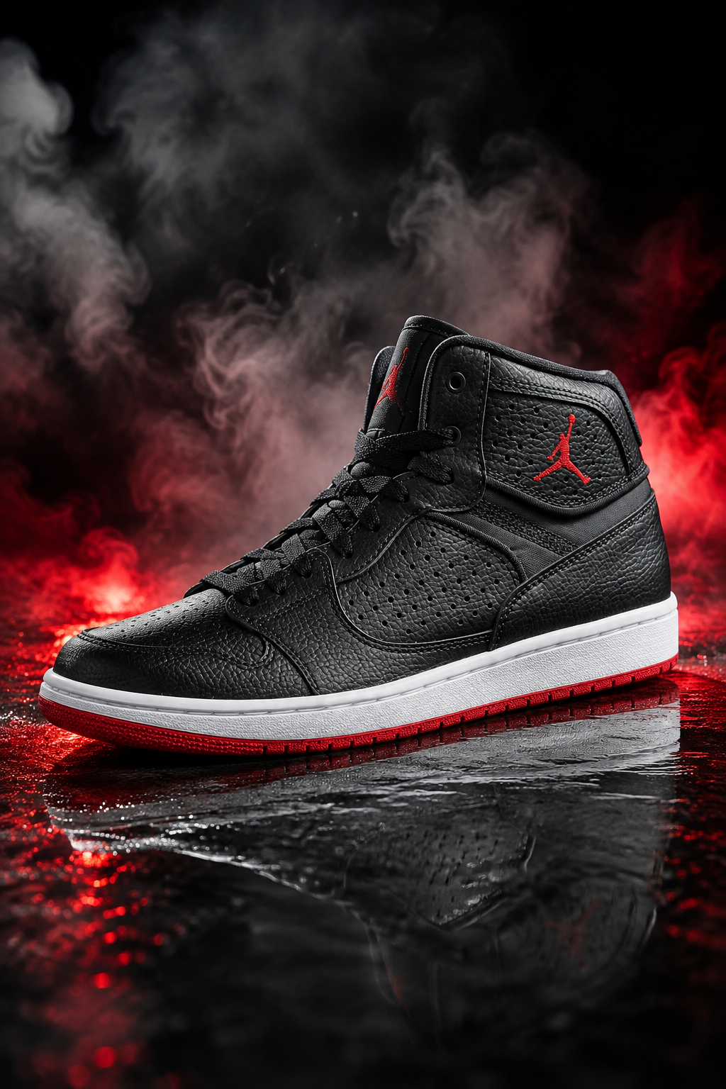 Jordan Access Basketball Shoes – Black / Gym Red / White