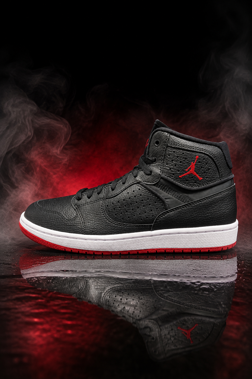 Jordan Access Basketball Shoes – Black / Gym Red / White
