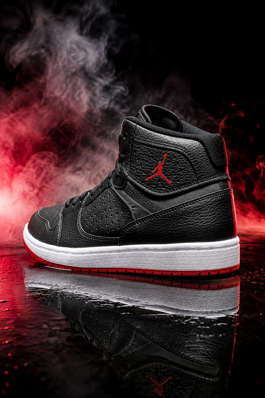 Jordan Access Basketball Shoes – Black / Gym Red / White