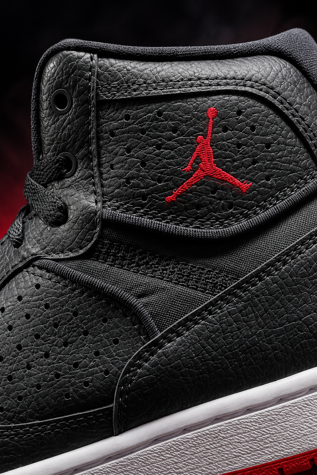 Jordan Access Basketball Shoes – Black / Gym Red / White