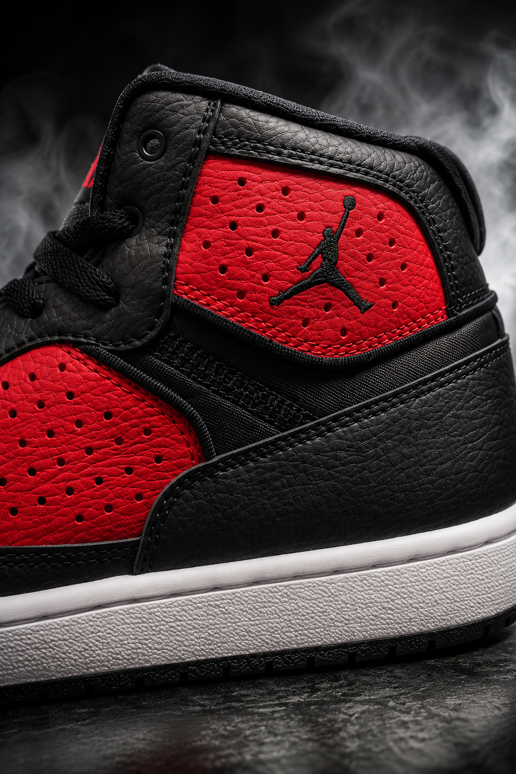 Jordan Access – Black / Gym Red / White