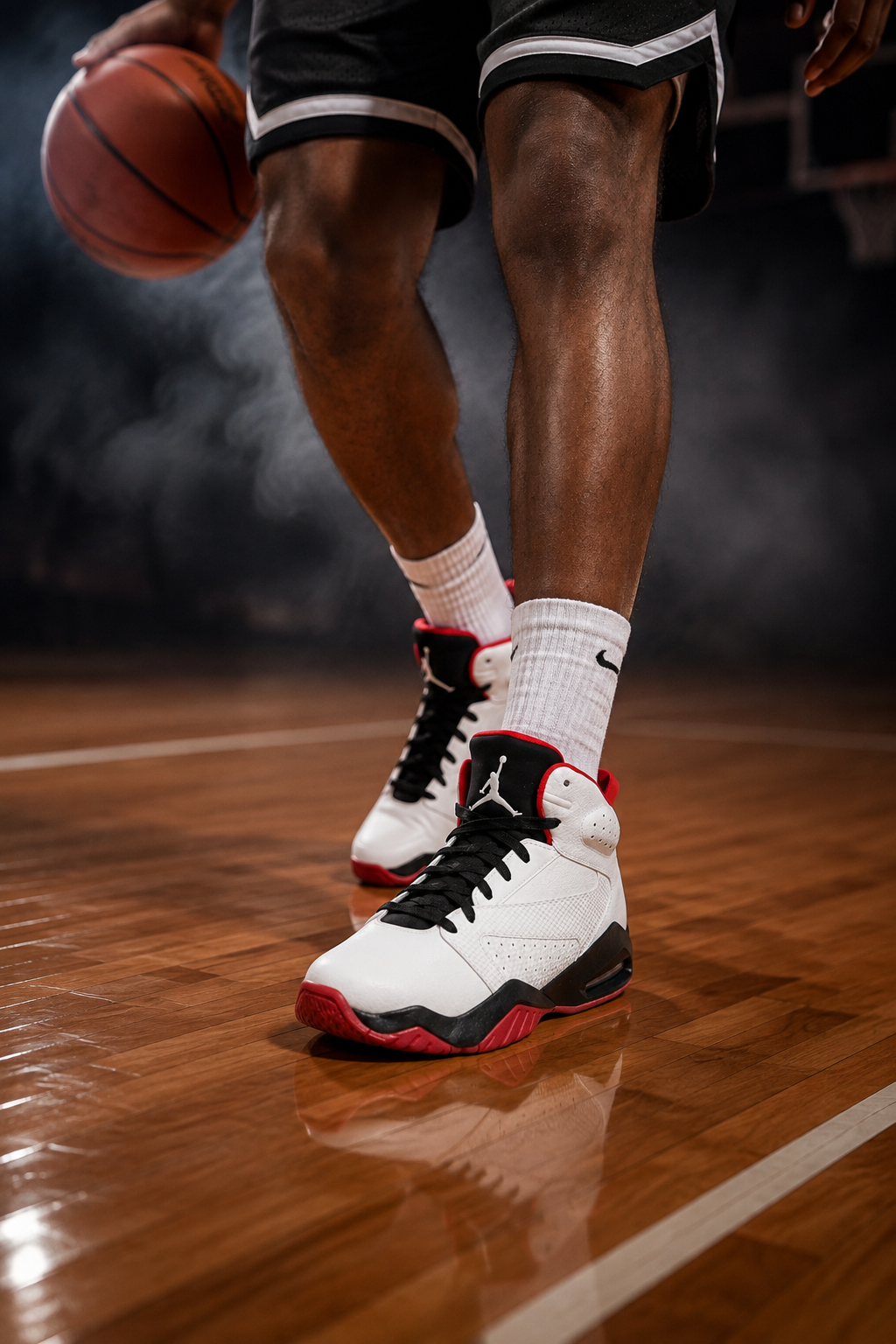 Jordan Lift Off – White / White / Black / Gym Red