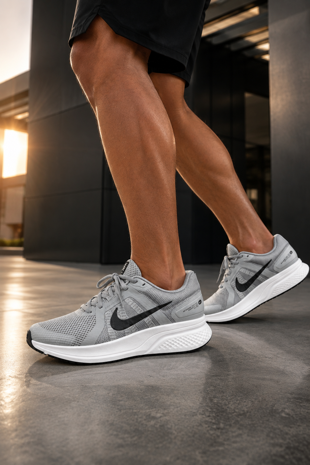 Nike Run Swift 2 Men's Running Shoes – Particle Grey / Black / White