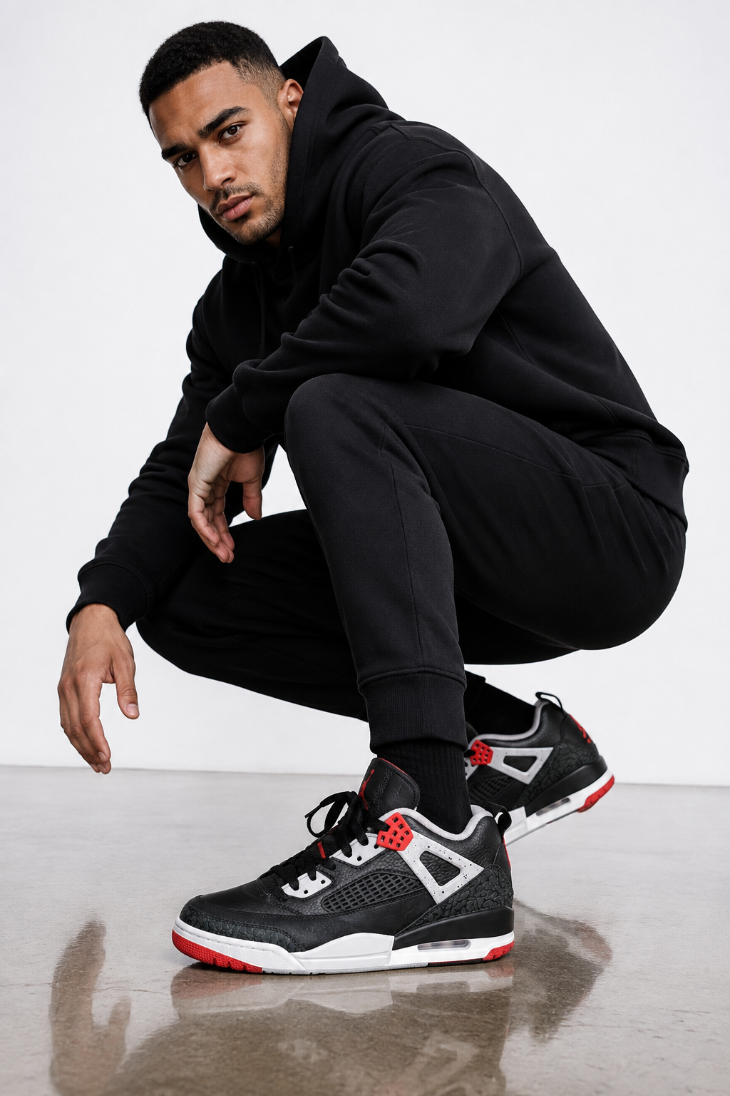 Jordan Spizike Low – Black / Gym Red / Wolf Grey / White
