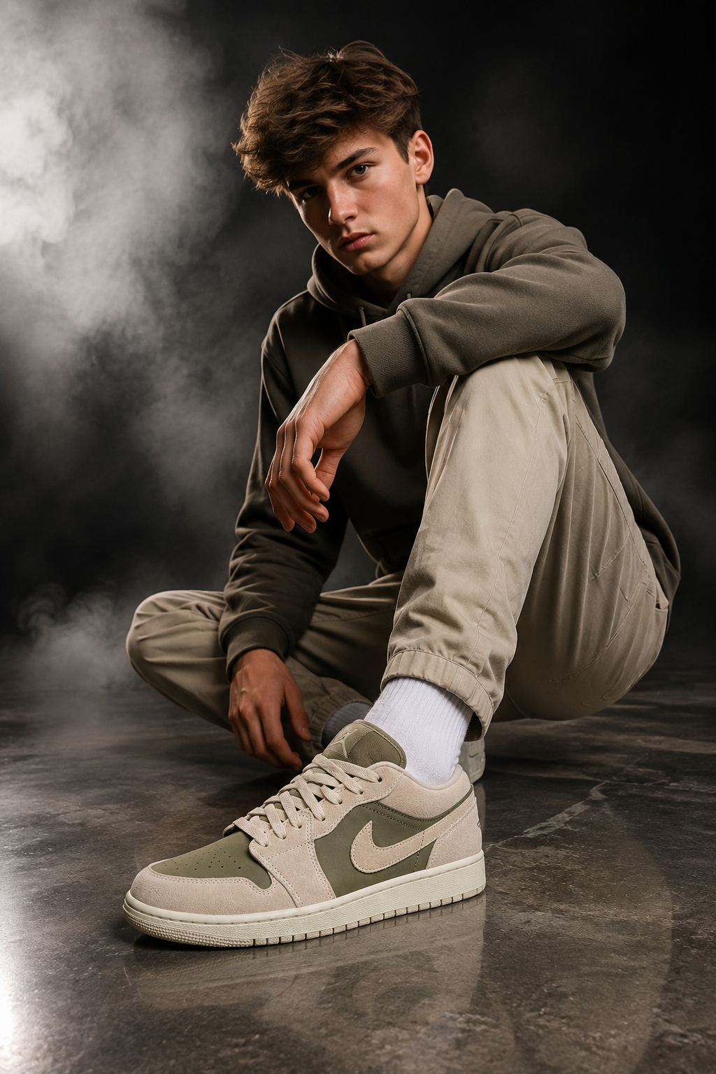 Air Jordan 1 Low SE – Medium Olive / Light Orewood Brown