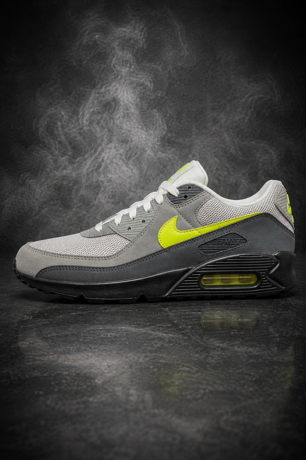 Nike Air Max 90 – Black / Neon Yellow / Anthracite