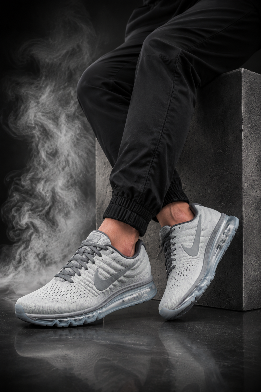 Nike Air Max 2017 Men's Shoes – White / Dark Grey / Wolf Grey