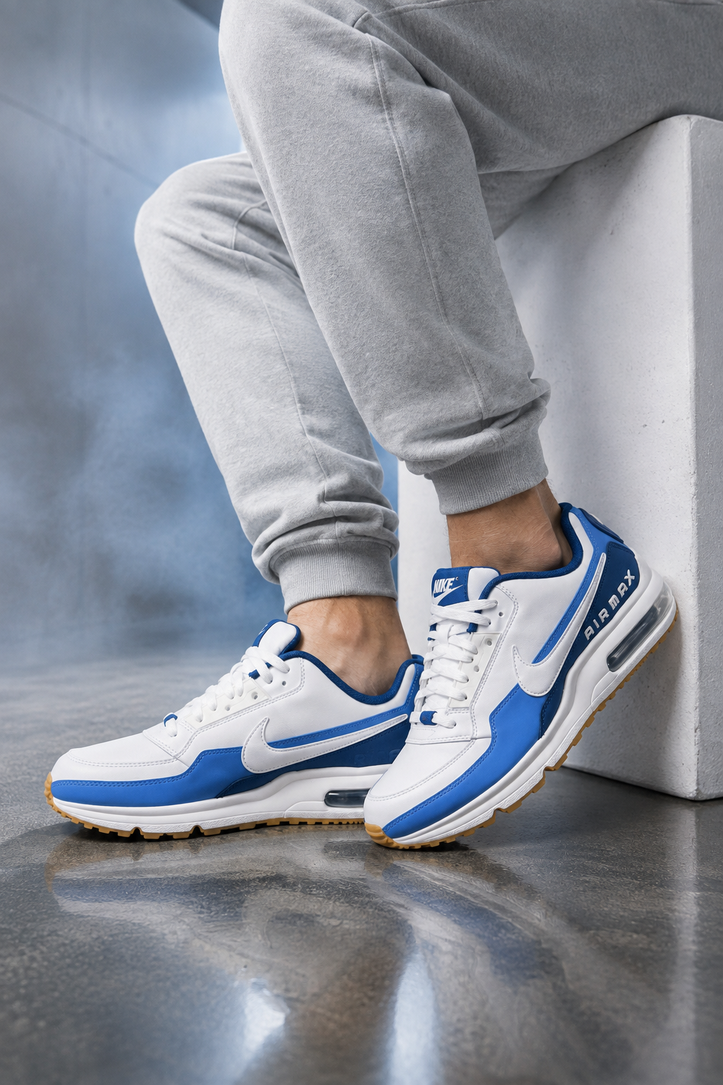 Nike Air Max LTD 3 Men's Shoes – White / White / Coastal Blue